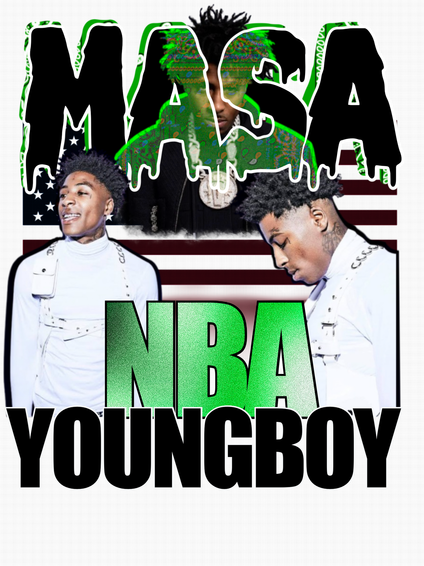 NBA YoungBoy MASA Tour PNG File