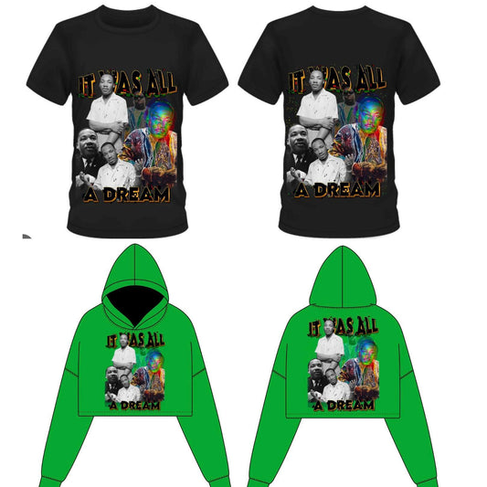 Martin Luther King, Biggie Smalls PNG File Graphic Tee, Black History Month, Digital Download, it was all a dream, I had a dream, poster