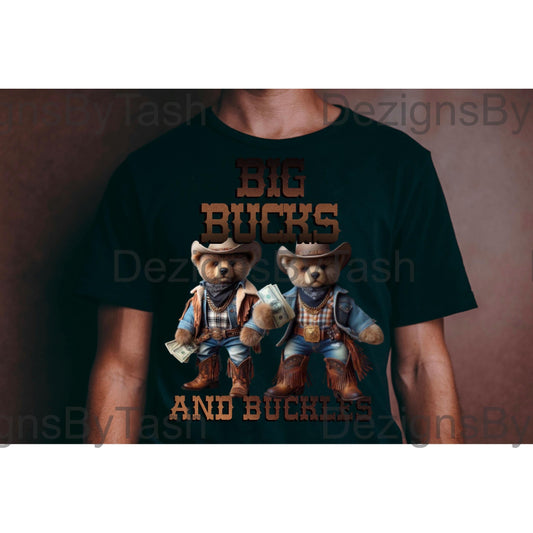 Big Bucks & Buckles PNG | Cowboy Line Dancing Design | Western Money Hustle Digital Download, Rodeo Attire, Boots On The Ground, Trailride