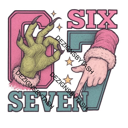 Six Seven!! 3 Christmas Theme PNG Dezigns (Blame The Kids)