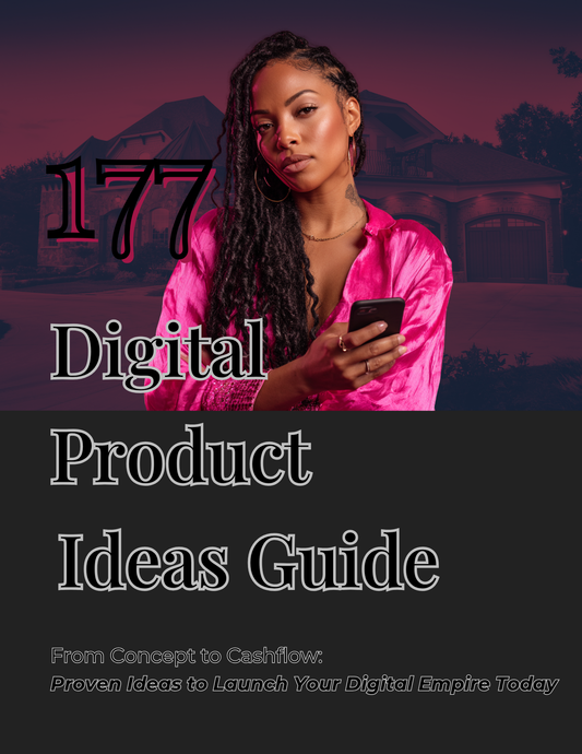 177 Digital Product Ideas eBook | Instant Download | Digital Product Business Guide for Entrepreneurs, Side Hustlers & Creatives