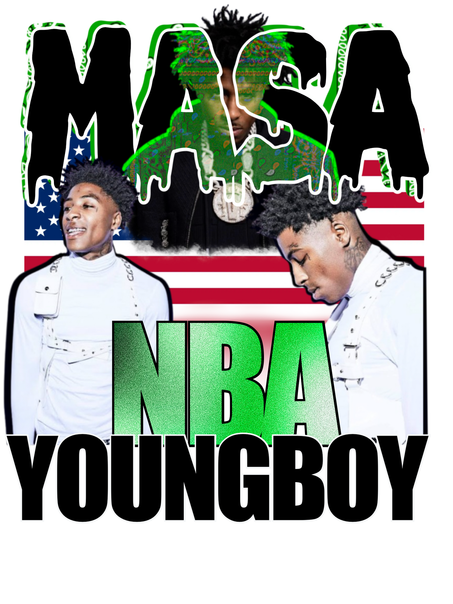 NBA YoungBoy MASA Tour PNG File