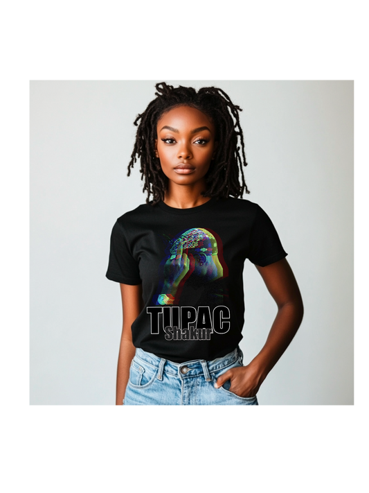 Tupac Shakur PNG Digital Download | 2Pac Hip Hop Clipart | Printable Rap Legend Design | Afrocentric Art | High-Quality PNG for DIY Projects