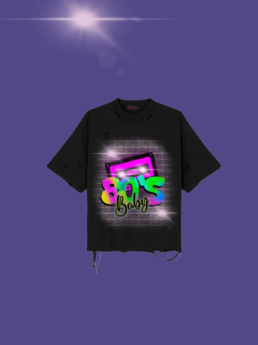 80’s Baby PNG/ airbrush design/ 80’s made me/ sublimination/ digital airbrush/ sublimination PNG/ vintage design/ 80’s girl