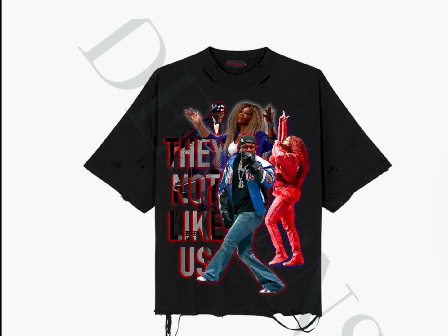 Kendrick Lamar Super Bowl LIX Halftime Show Digital PNG | Featuring SZA & Serena Williams | "Not Like Us" Performance Art, Drake, Sza, Art