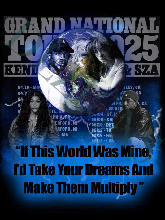Kendrick Lamar and Sza 2025 Tour PNG, Grand National Tour, Luther, Digital Download, Graphic Design, Kendrick Lamar merch, Sza Concert Merch