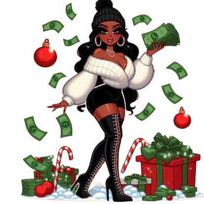 Cashin Through the Snow PNG- 3 Designs