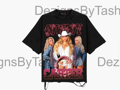 Cowboy Carter PNG | Beyoncé Tour Inspired Digital Download | Western Cowboy Aesthetic | Instant Download for T-Shirts, Mugs, Stickers & More