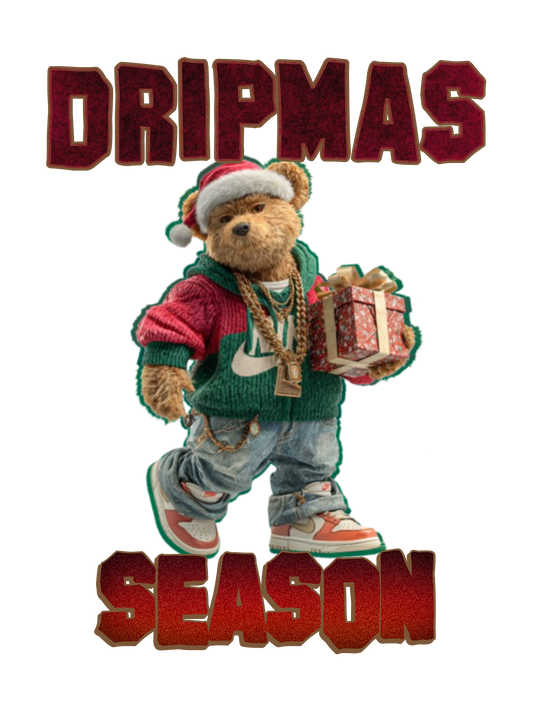 DRIPMAS Season -Teddy Christmas PNG- 2 Designs