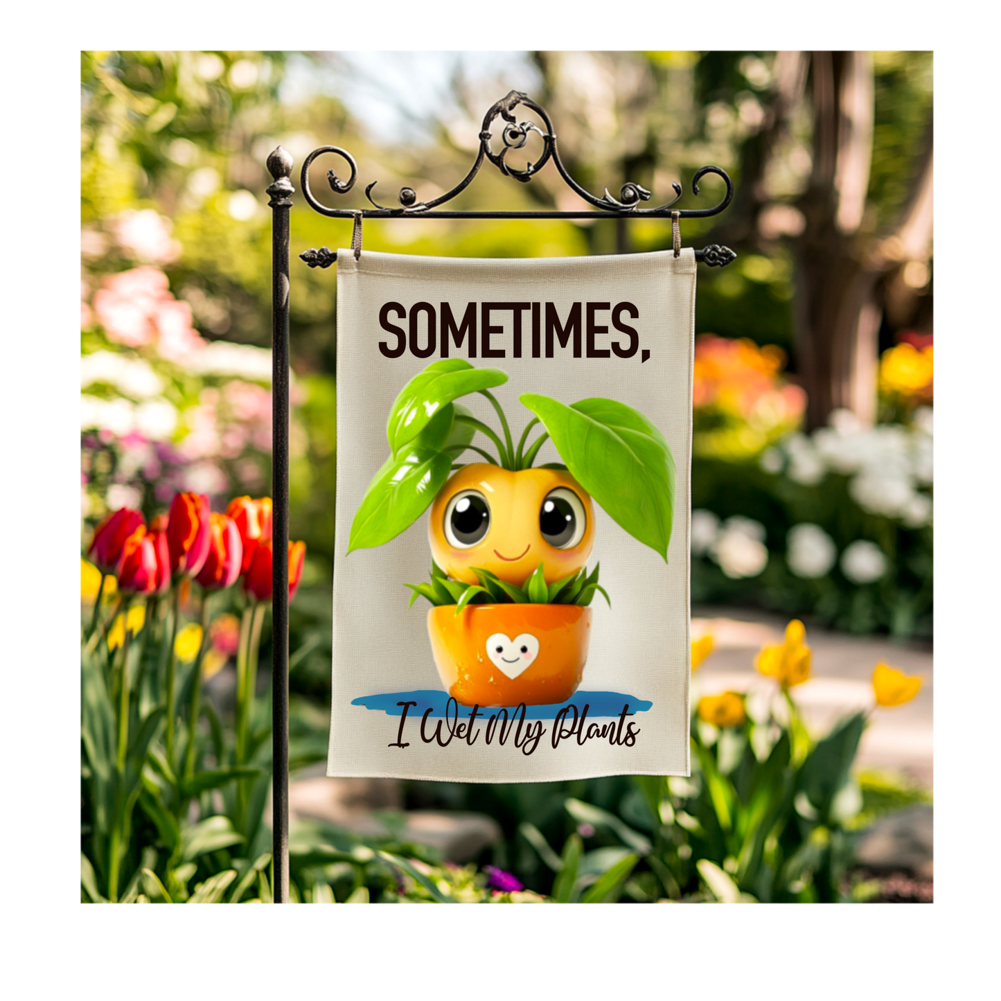 Sometimes, I Wet My Plants – Funny Plant Lover PNG | Cute Gardening Quote Digital Download