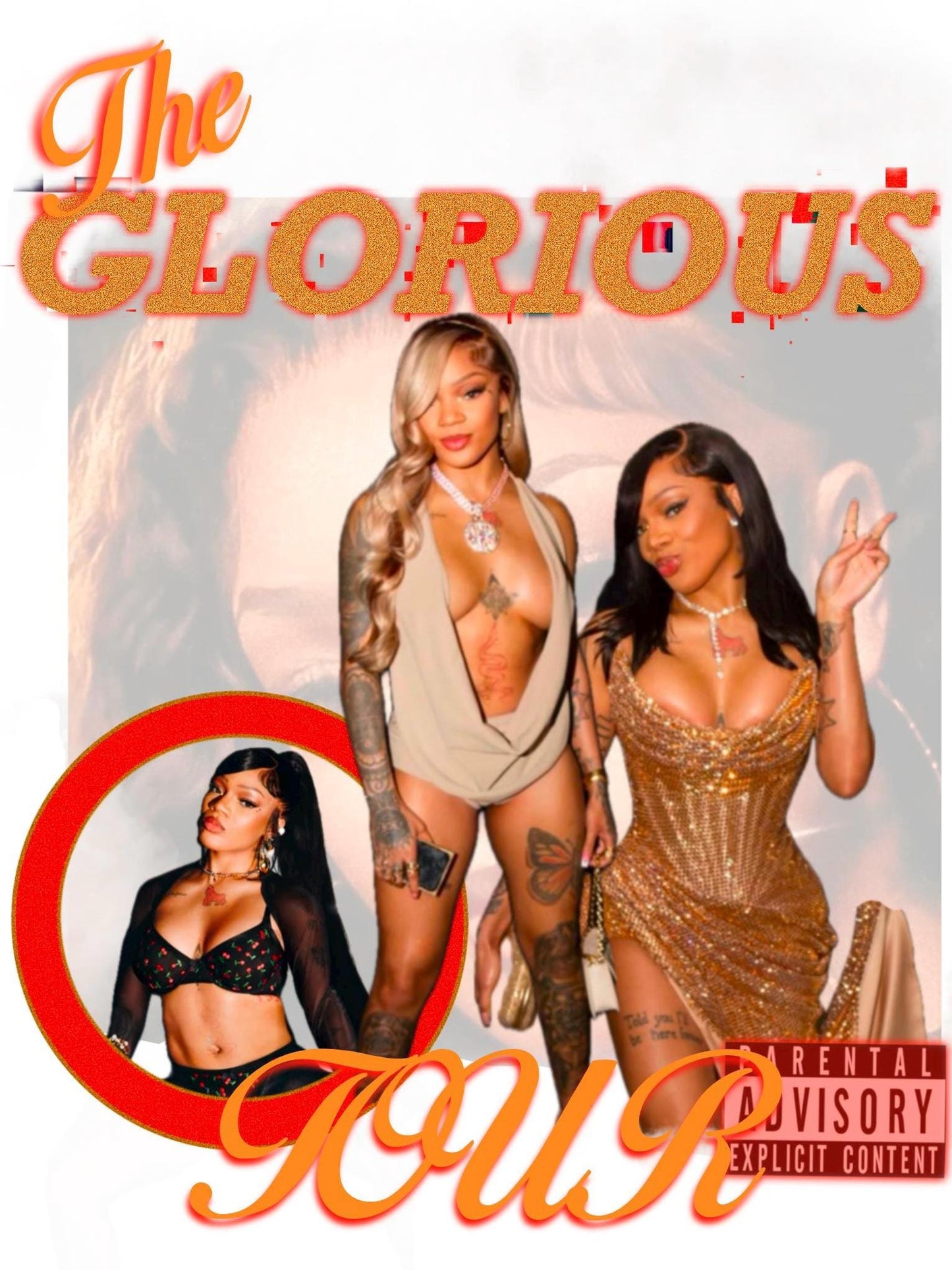 Glorilla PNG File, The Glorious Tour, Big Glo Concert, Glorilla Graphic Tee, Digital Download, Glo Graphic Design, Glorilla Concert Merch