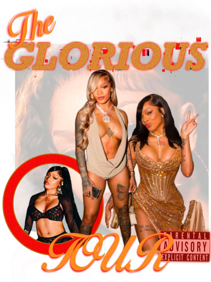 Glorilla PNG File, The Glorious Tour, Big Glo Concert, Glorilla Graphic Tee, Digital Download, Glo Graphic Design, Glorilla Concert Merch