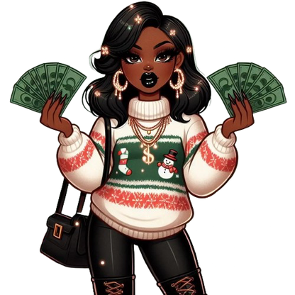 Cashin Through the Snow PNG- 3 Designs