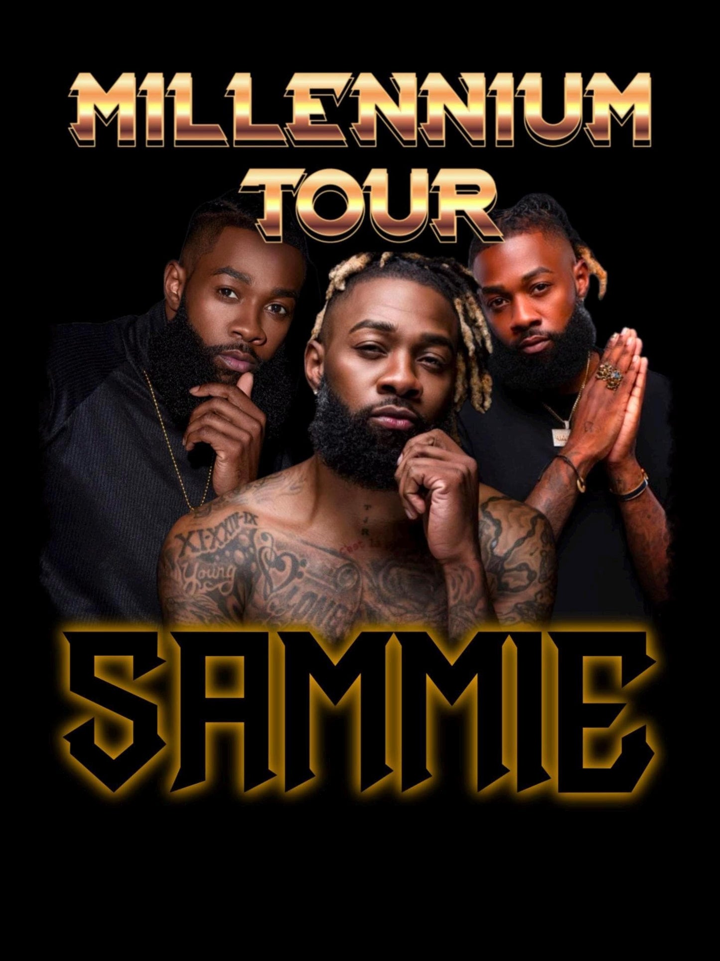 Sammie Millennium Tour PNG File, Concert Merch, Sammie Graphic Tee, Nostalgic Tour, Graphic Design, Tour 2025, TShirt File