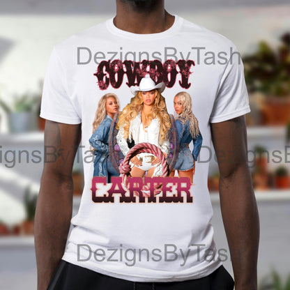 Cowboy Carter PNG | Beyoncé Tour Inspired Digital Download | Western Cowboy Aesthetic | Instant Download for T-Shirts, Mugs, Stickers & More