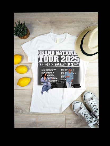 Kendrick Lamar and Sza 2025 Tour, PNG File, Grand National Tour TShirt File, Graphic Tee, Digital Download, Graphic Design, SZA Merch,