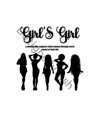 Girls Girl PNG, PNG File, Women Empowerment, Gift for Women, Digital Download, Girl Power, Girly Girl, Besties Shirt, Friend Shirt, BFF