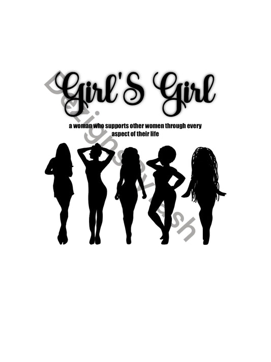 Girls Girl PNG, PNG File, Women Empowerment, Gift for Women, Digital Download, Girl Power, Girly Girl, Besties Shirt, Friend Shirt, BFF