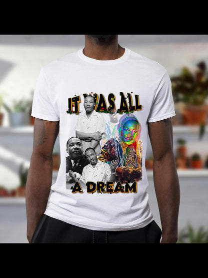 Martin Luther King, Biggie Smalls PNG File Graphic Tee, Black History Month, Digital Download,  it was all a dream, I had a dream, poster