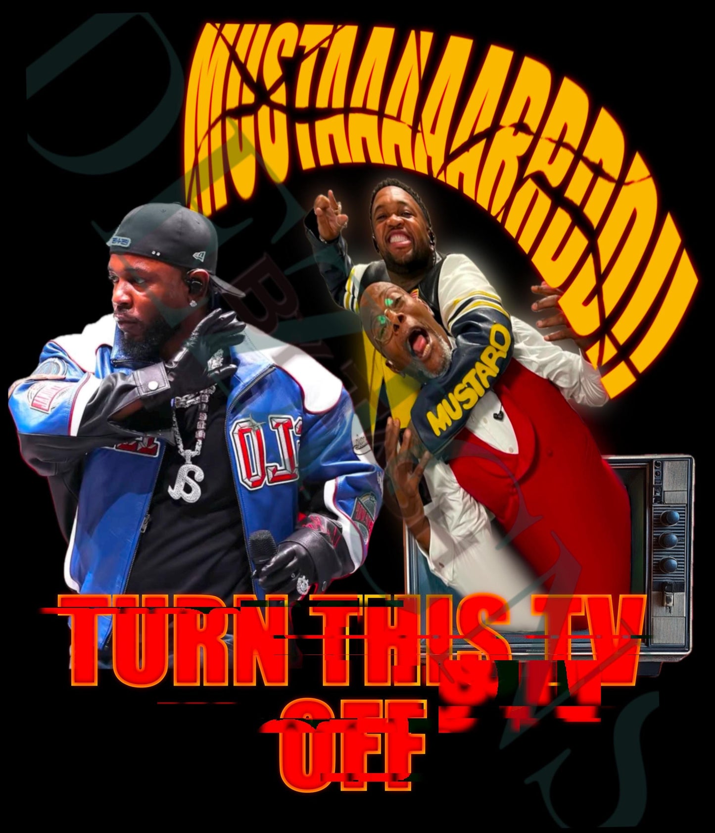 DJ Mustard PNG Digital Download – Hip-Hop Rap Art, Transparent File for T-Shirts & Posters, kencrick lamar, Samuel l Jackson, superbowl