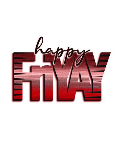 Happy FriYAY PNG Digital Design — Instant Download!