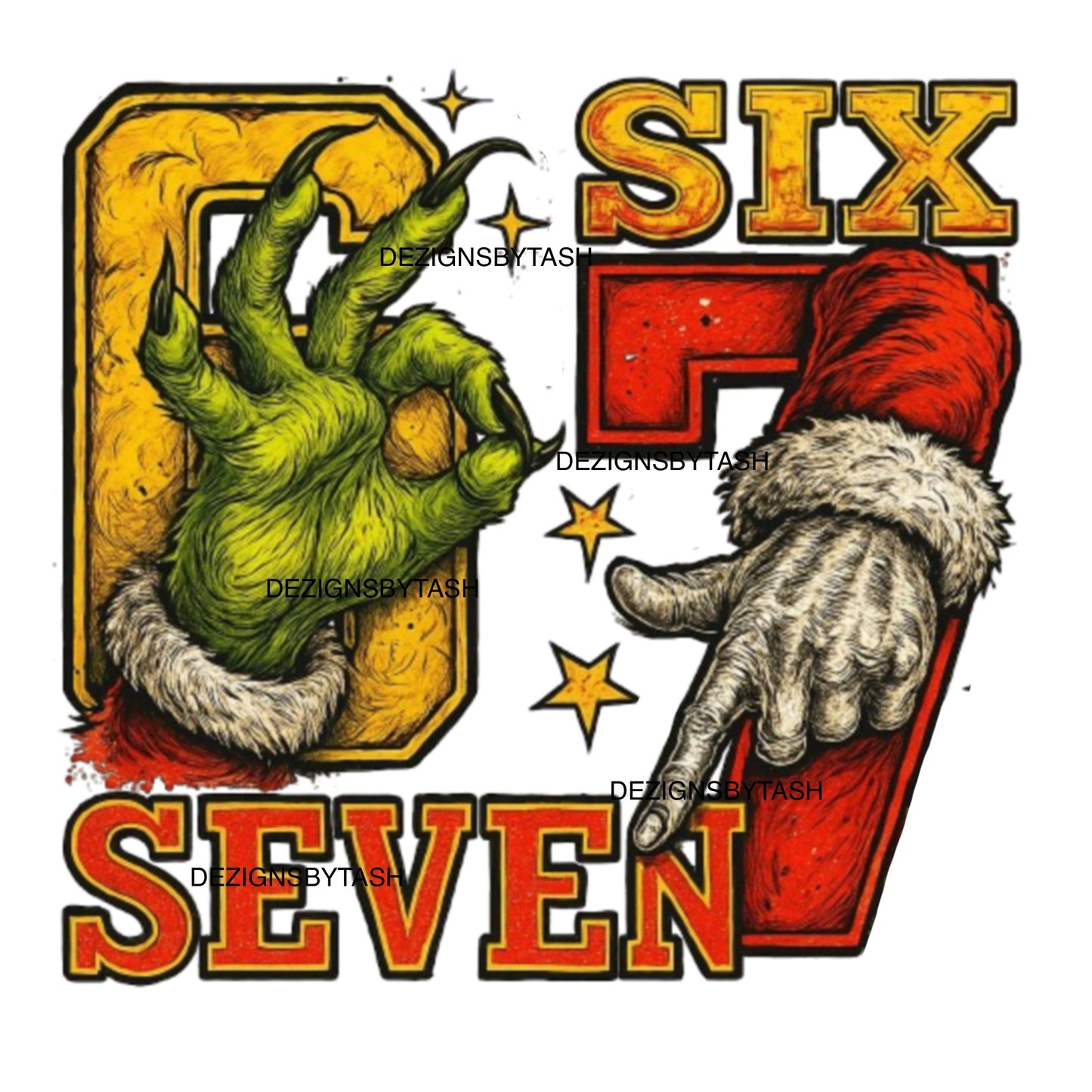 Six Seven!! 3 Christmas Theme PNG Dezigns  (Blame The Kids)