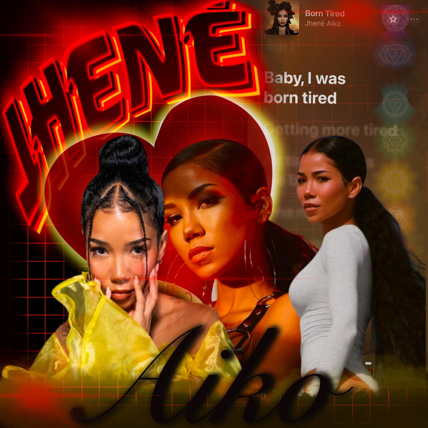 Jhene Aiko PNG File, Jhene Aiko TShirt File, Chilombo, Jhene Aiko Graphic Tee, Digital Download, TWO Designs, WAYS, Jhene Aiko Merch