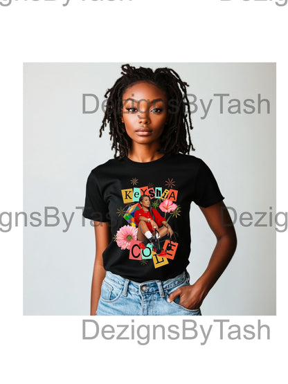 Keyshia Cole Custom PNG Design – Vibrant Digital Art for T-Shirts, Posters & More