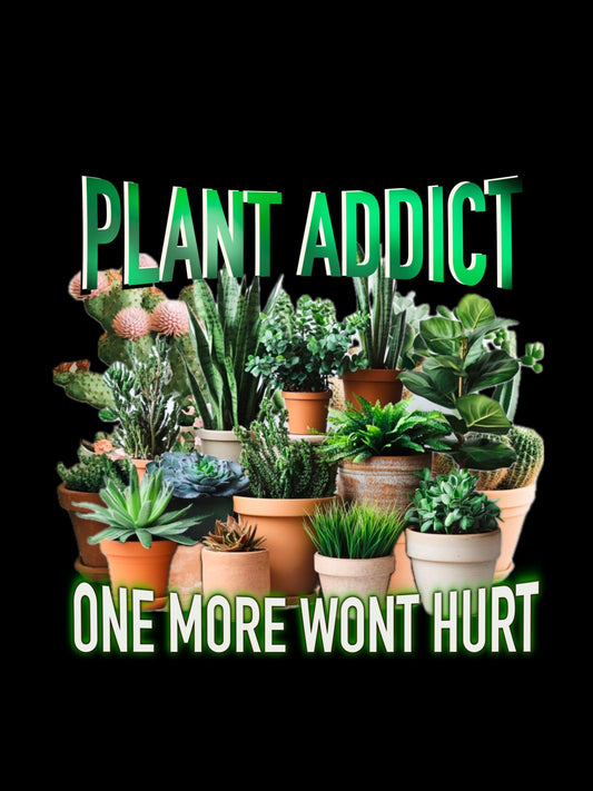 Plant Addict PNG | Plant Lover Digital Art | Botanical Clipart | Greenery Aesthetic | Sublimation PNG | Gardening PNG | Instant Download