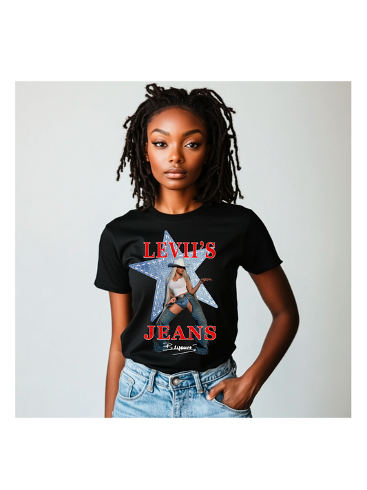Beyoncé Leviis | Beyoncé Tour Inspired Digital Download | Western Cowboy Aesthetic | Instant Download for T-Shirts, Mugs, Stickers & More