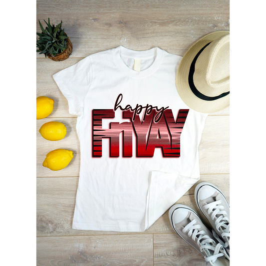 Happy FriYAY PNG Digital Design — Instant Download!