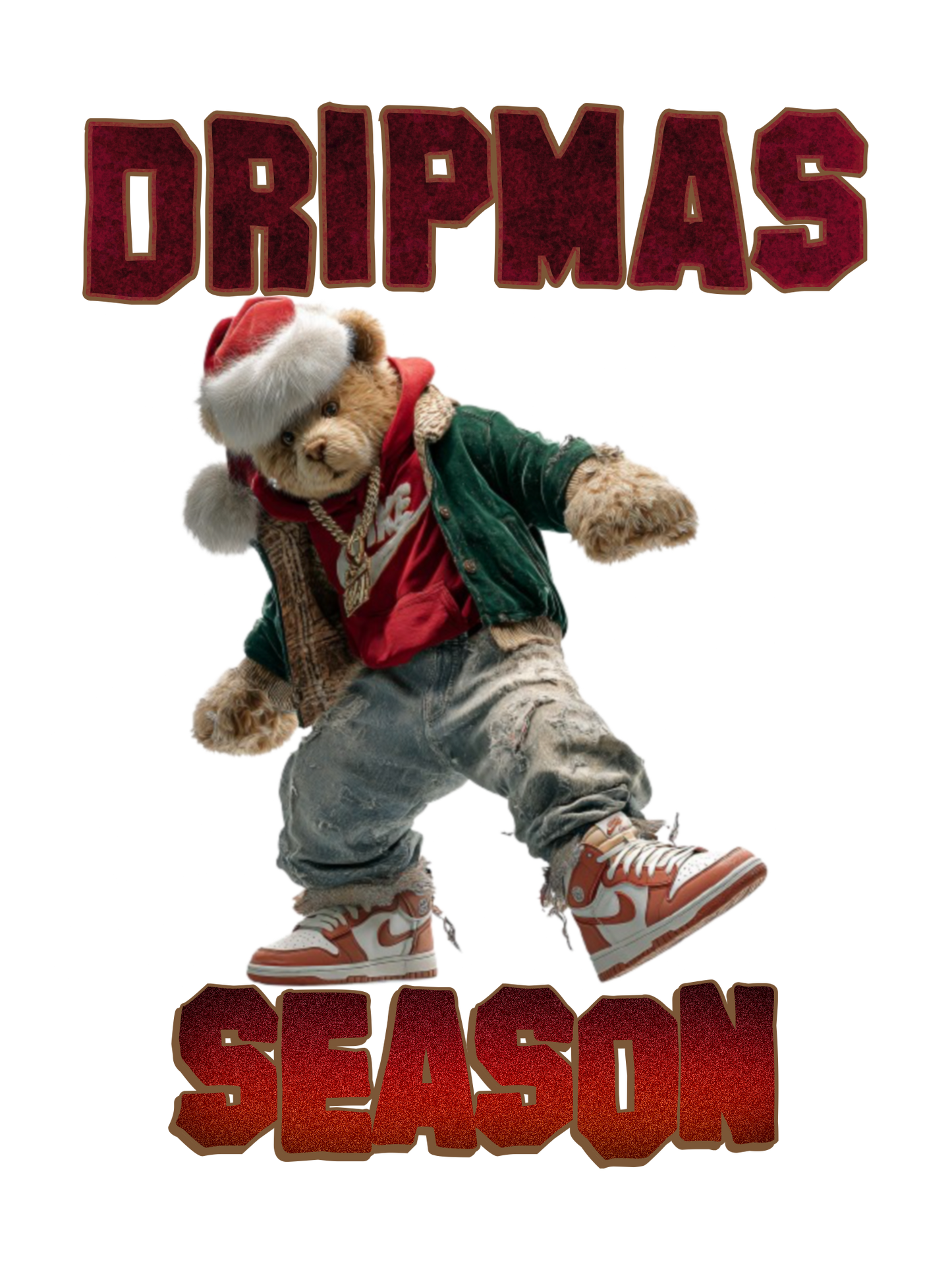 DRIPMAS Season -Teddy Christmas PNG- 2 Designs