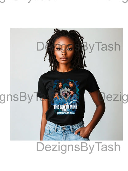 Brandy & Monica The Boy Is Mine Tour PNG Design | 90s R&B Concert Digital Download | Retro Fan Shirt Design | Sublimation Clipart, Instant Download
