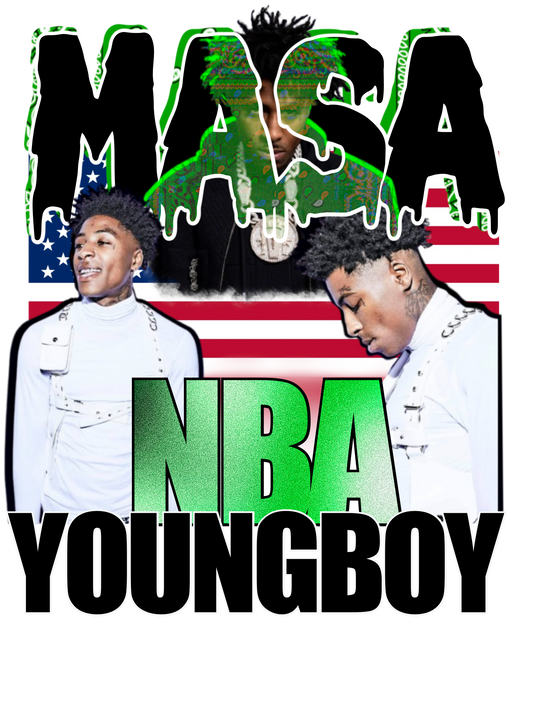NBA YoungBoy MASA Tour PNG File