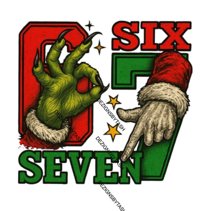 Six Seven!! 3 Christmas Theme PNG Dezigns  (Blame The Kids)
