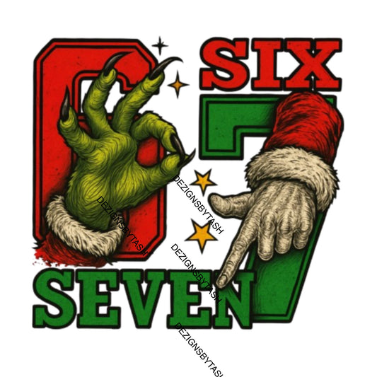 Six Seven!! 3 Christmas Theme PNG Dezigns  (Blame The Kids)