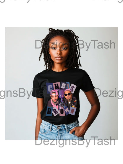 Chris Brown PNG Digital Design for Sublimation and DTF, Chris Brown Merch, Bootleg Tee,  Graphic Design, Chris Breezy, breezy bowl tour