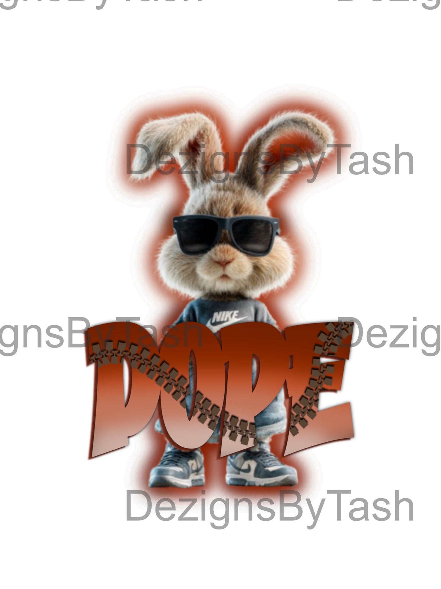 Dope Bunny PNG | Hip Hop Bunny Digital Download | Cool Bunny Clipart | Streetwear Bunny Graphic | Urban Bunny PNG
