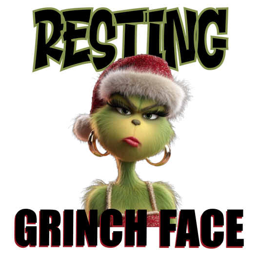 Resting Grinch Face PNG