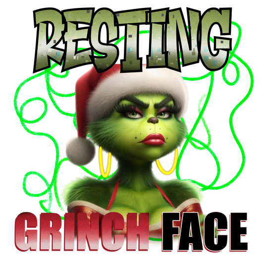 Resting Grinch Face PNG