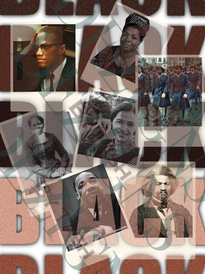 Black History Month PNG File, Black History Month, Digital Download, Martin Luther King, Rosa Parks Shirt, Sublimation File, Black History