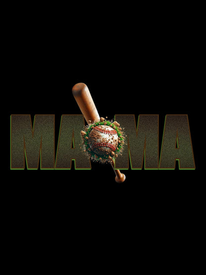 Baseball Mama Png | Sports Mama Sublimation Design | Baseball Bat & Ball PNG for TShirts, Mugs and More | Instant Download, Trendy Mom